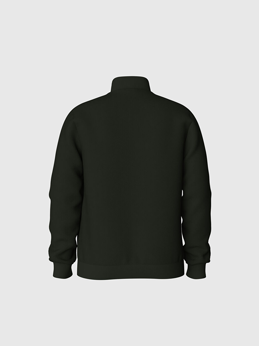 Кардиган базовый с воротником-трубой свободного кроя-5