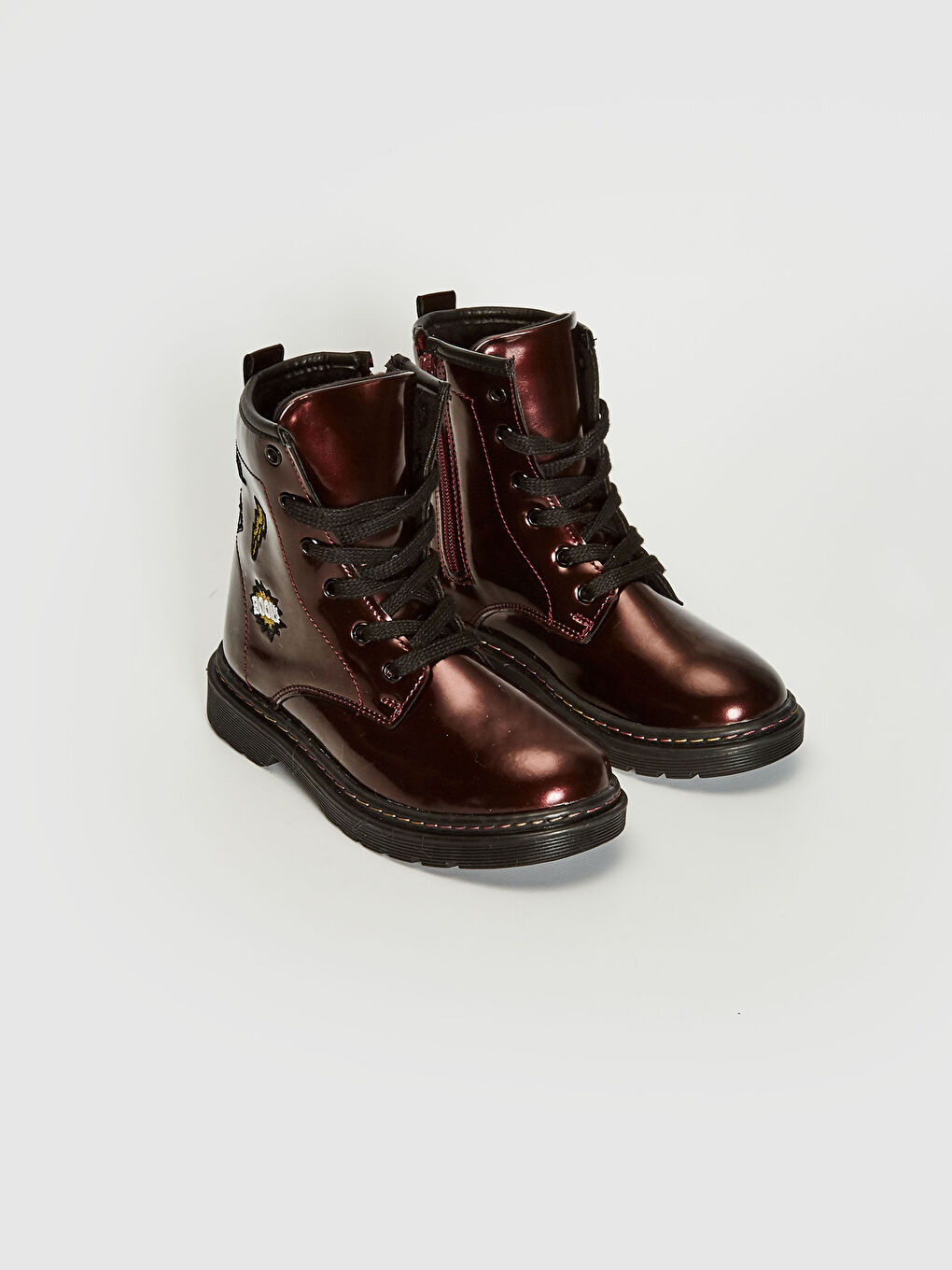 Қыздарға арналған баулы жылтыр етік-1