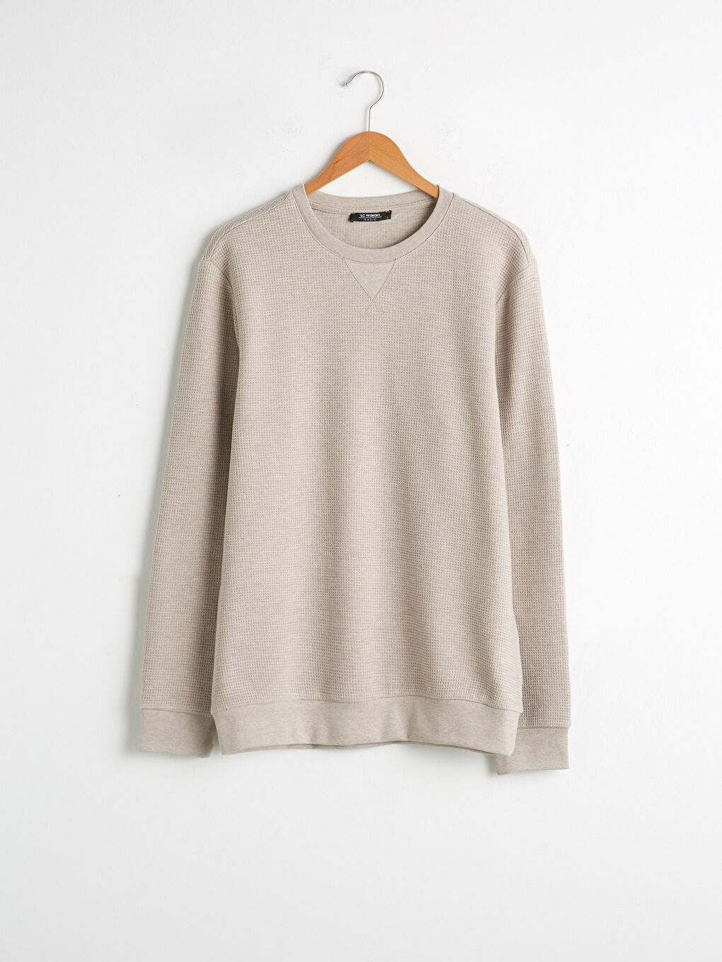 Crew Neck Basic Sweatshirt-5