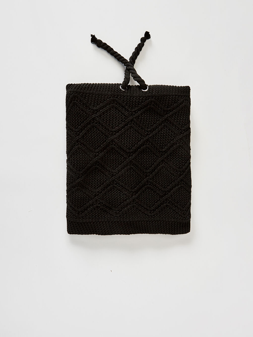 Шарф-труба из трикотажа с плюшевой подкладкой-3