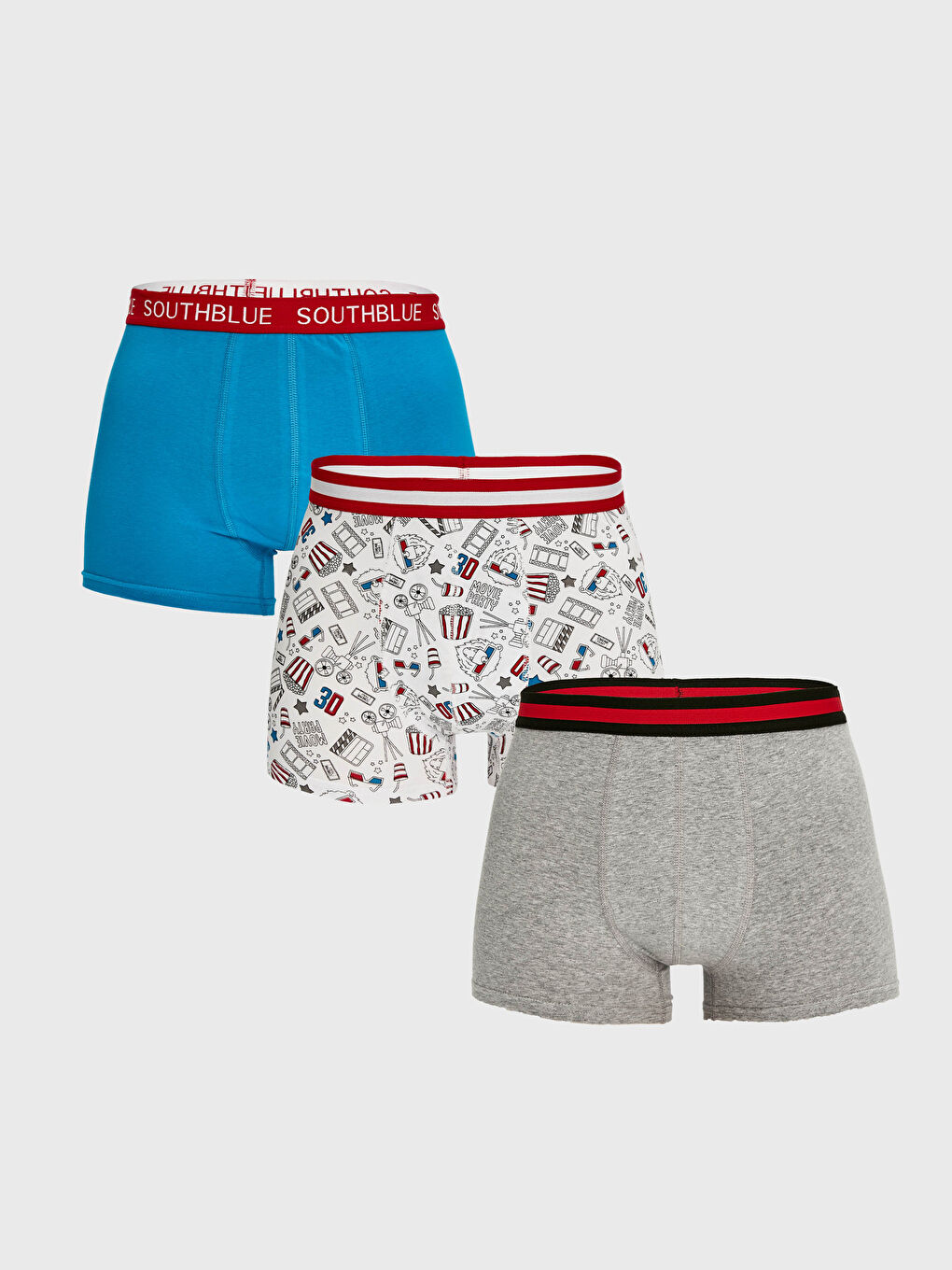 3-pack Stretch Fabric Standard Fit Boxers