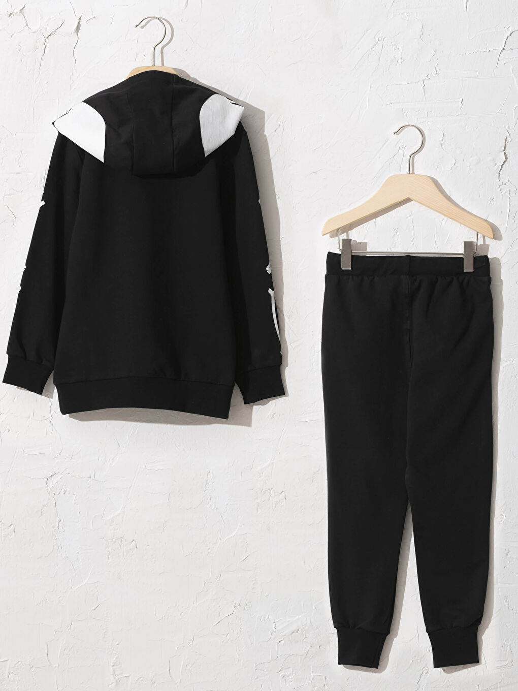 Siyah Erkek Çocuk Sweatshirt ve Eşofman Altı-1