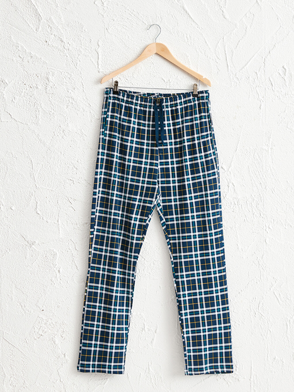 Standart Kalıp Pamuklu Ekose Pijama Alt