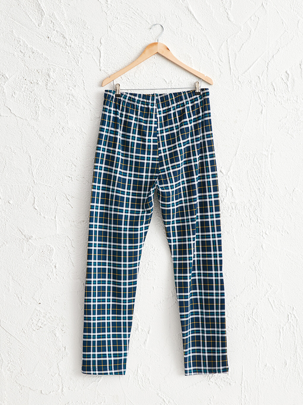Standart Kalıp Pamuklu Ekose Pijama Alt-3