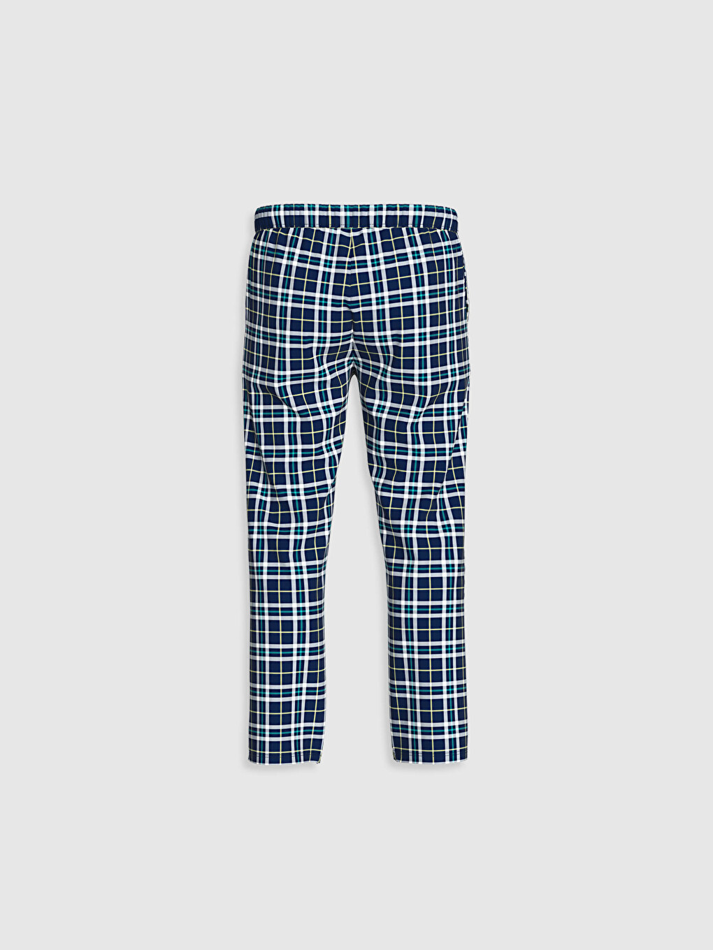 Standart Kalıp Pamuklu Ekose Pijama Alt-2