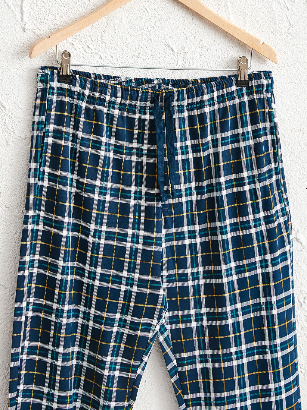 Standart Kalıp Pamuklu Ekose Pijama Alt-4