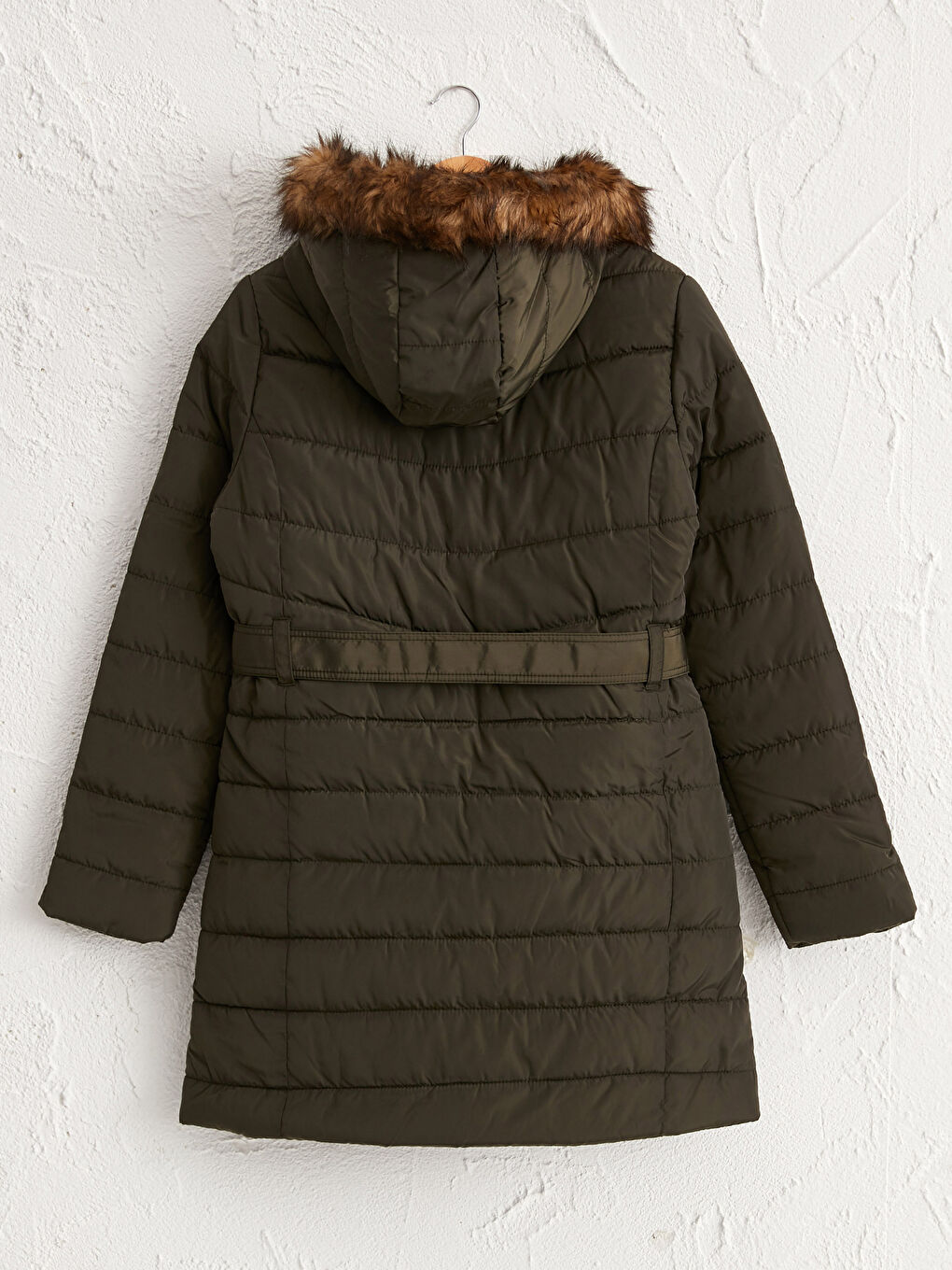 Women's Down Jacket With Hooded Long Sleeve-4