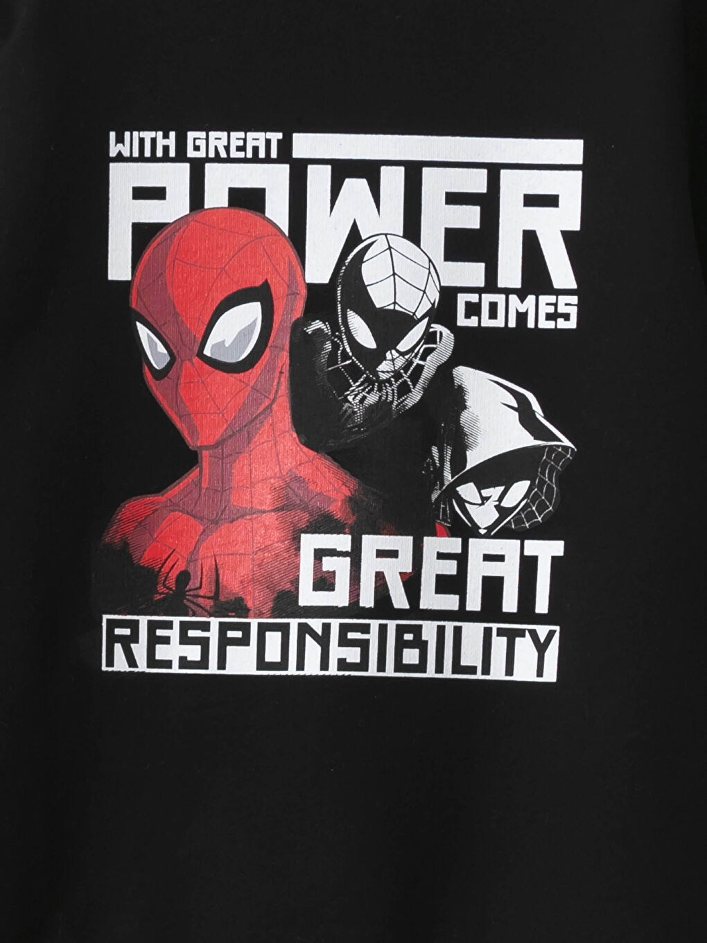 Siyah Erkek Çocuk Spiderman Pamuklu Pijama Takımı-2