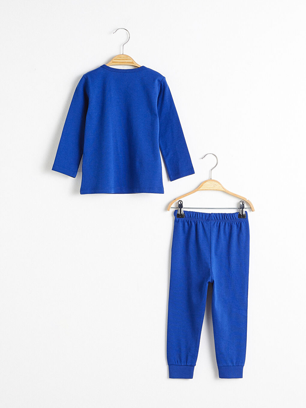 Crew Neck Long Sleeve Printed Cotton Baby Boy Pajamas Set-4