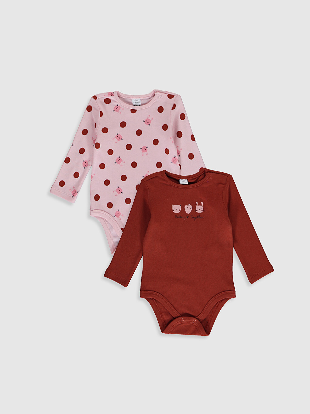 LCW baby 2-pack Baby Girl's Printed Bodysuit - 0W6587Z1-QLZ | LC