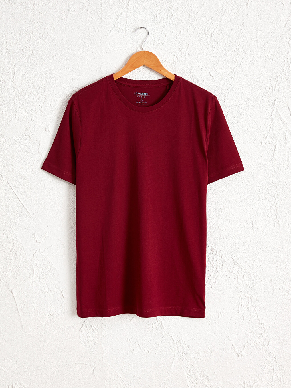 Rundhalsausschnitt Basic Kurzarm T-Shirt