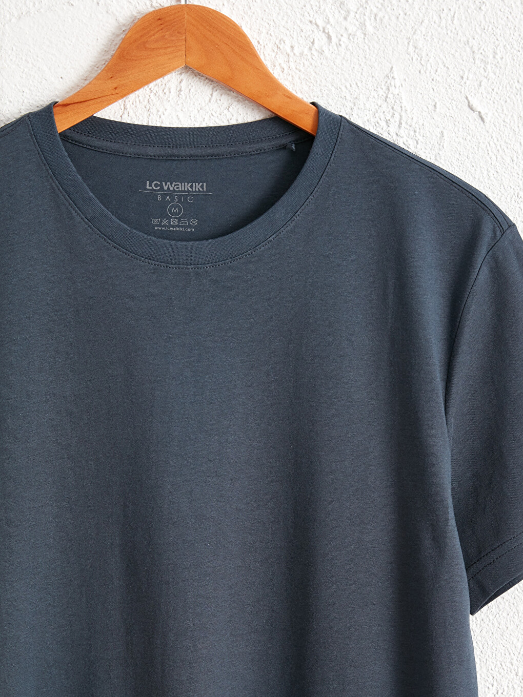 T-shirt I Thjeshtë Me Mëngë Të Shkurtra Dhe Jakë Të Rrumbullakët Për Burra-2