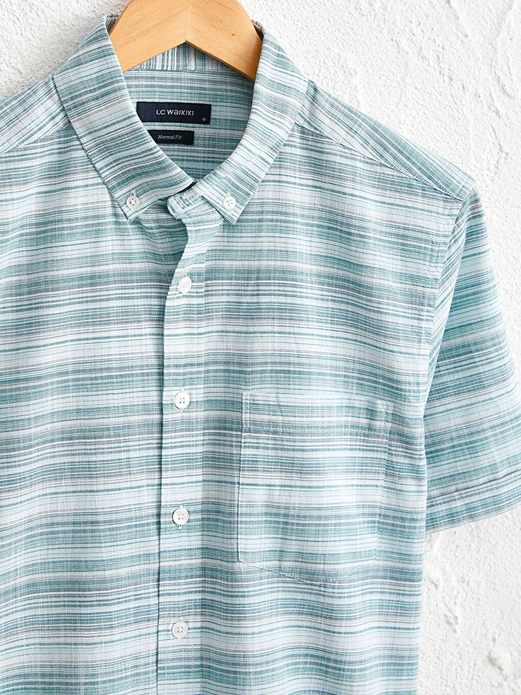 Regular Fit Short Sleeve Poplin Shirt-2