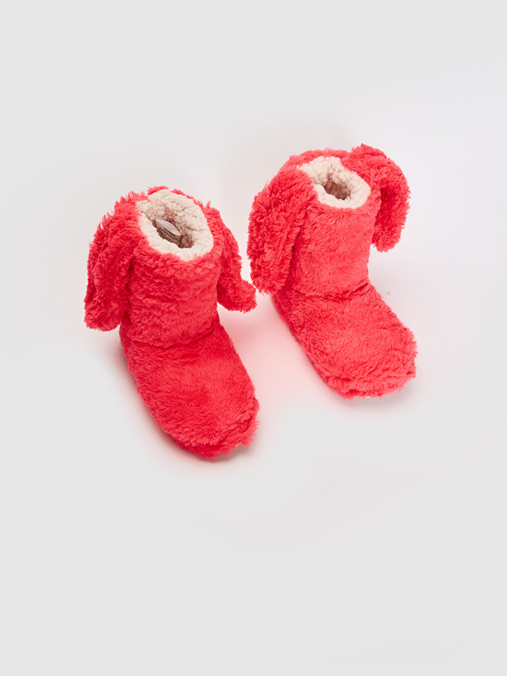 Домашние сапожки из плюша для девочек-1
