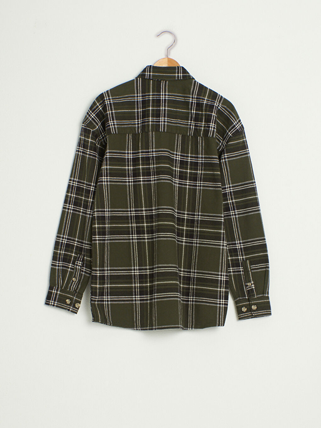 XSIDE Oversize Long Sleeve Plaid Men's Lumberjack Shirt -0W6783Z8-LMU