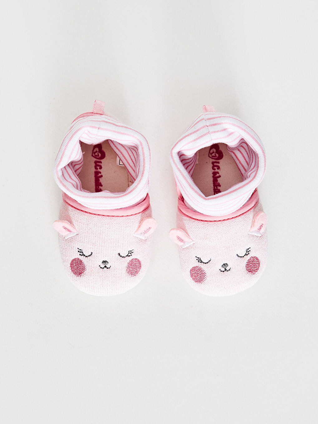 Домашние тапочки с носками для малышек девочек-4