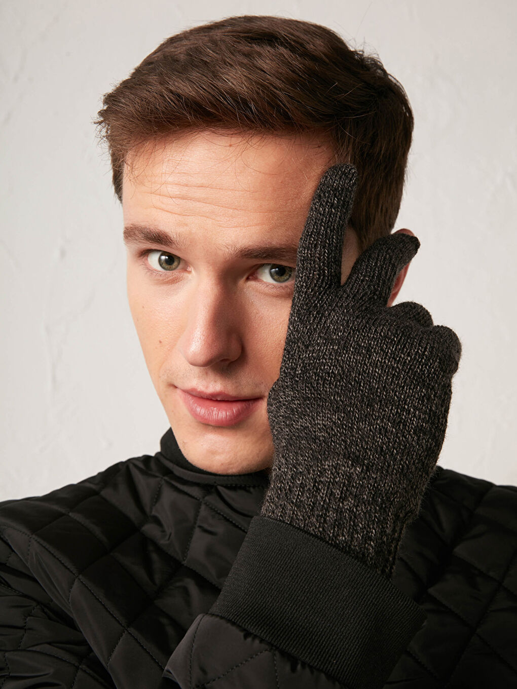 2 Τεμαχίων Πλεκτά Γάντια-1