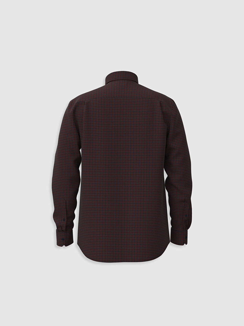 Regular Fit Long Sleeve Plaid Shirt-2