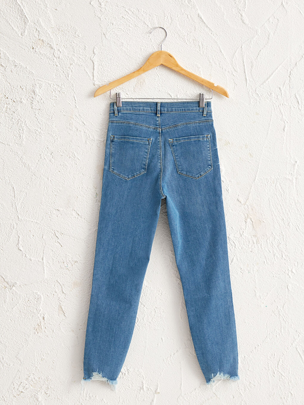 İndigo Bilek Boy Jüpiter Süper Skinny Fit Kadın Jean Pantolon-1