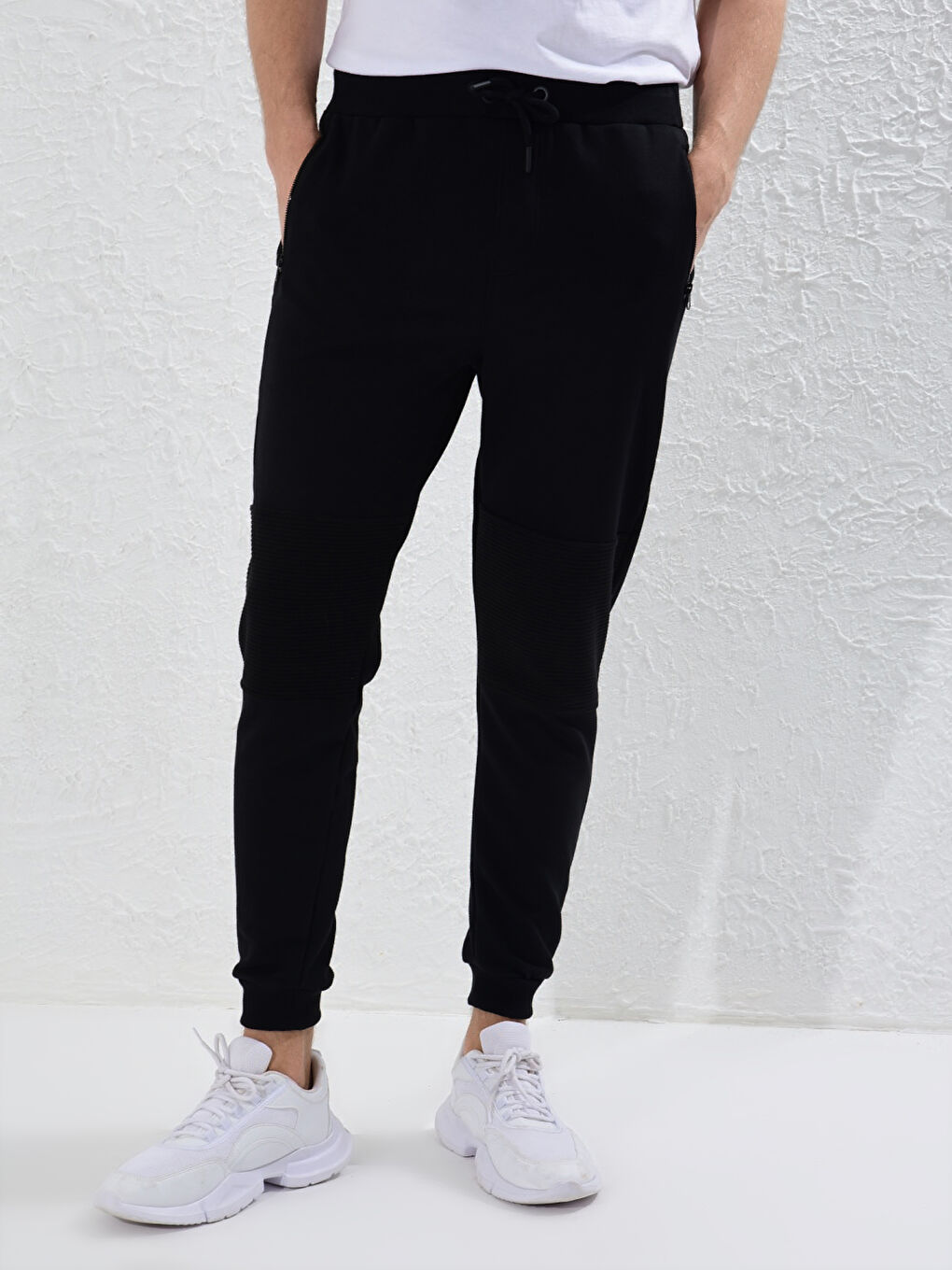Siyah Slim Fit Erkek Jogger Eşofman Altı-2