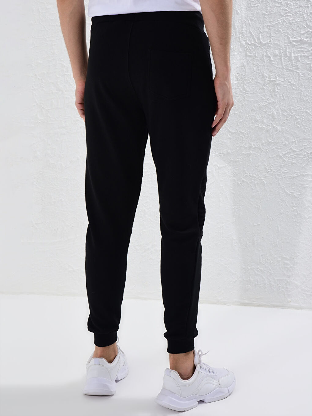 Siyah Slim Fit Erkek Jogger Eşofman Altı-3