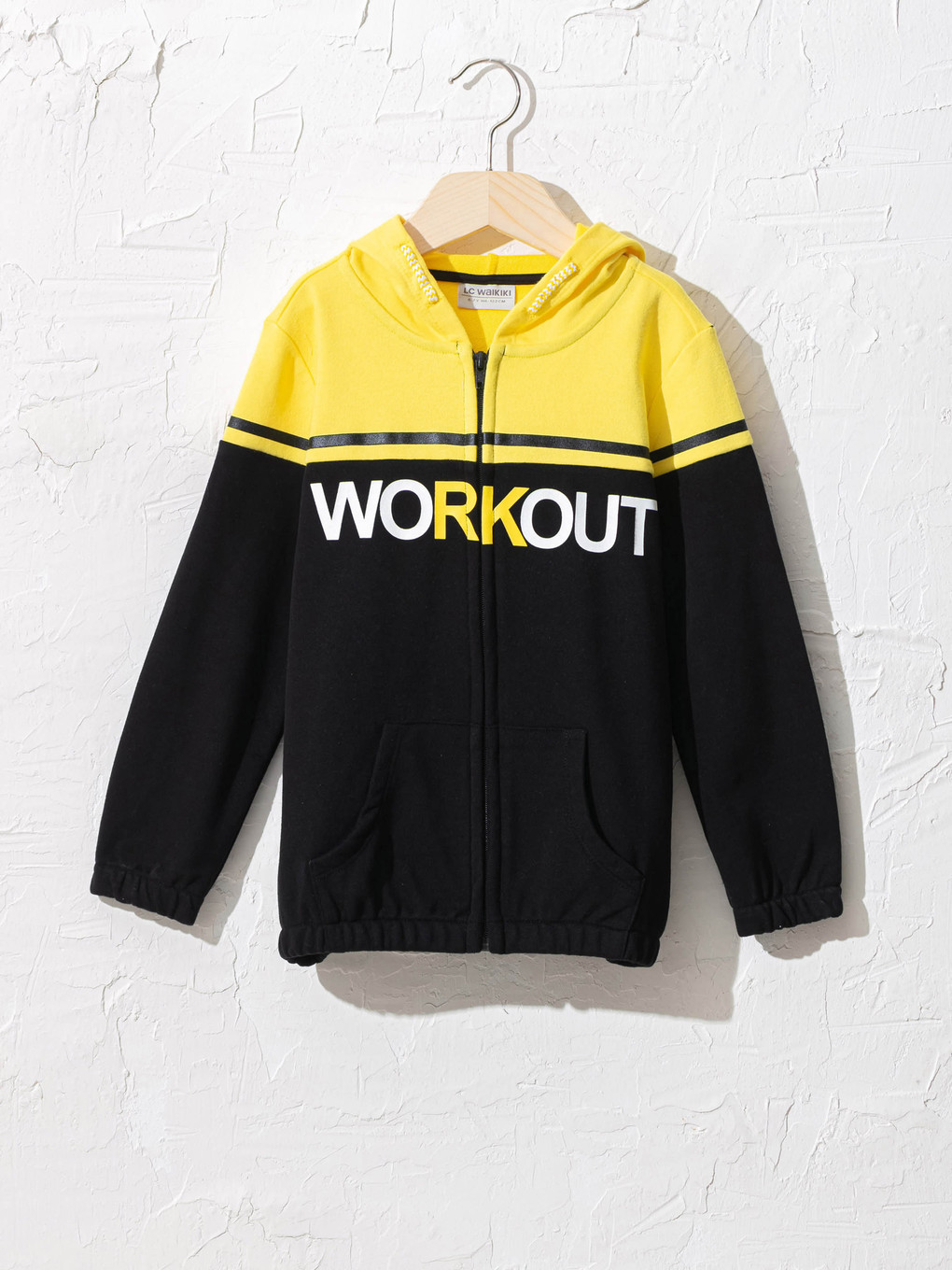 Siyah Kız Çocuk Fermuarlı Kapüşonlu Sweatshirt