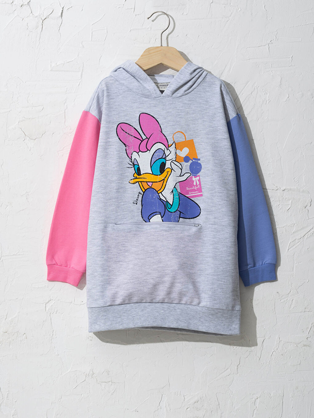 majica s kapuljačom s Daisy Duck otiskom za djevojčice