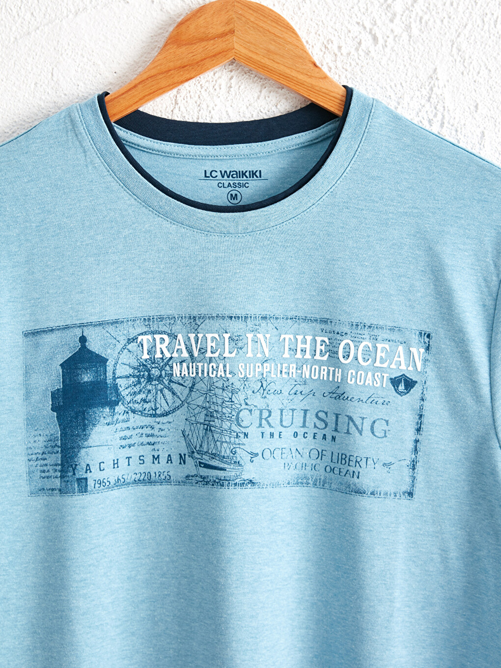 Crew Neck Printed T-shirt-3