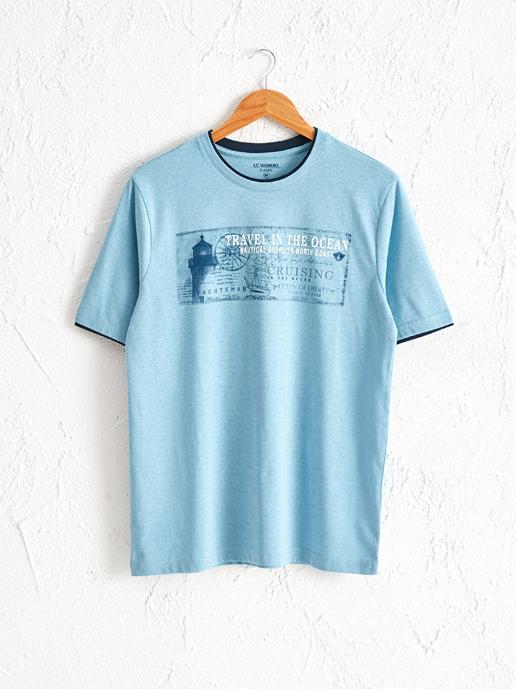 Crew Neck Printed T-shirt-1