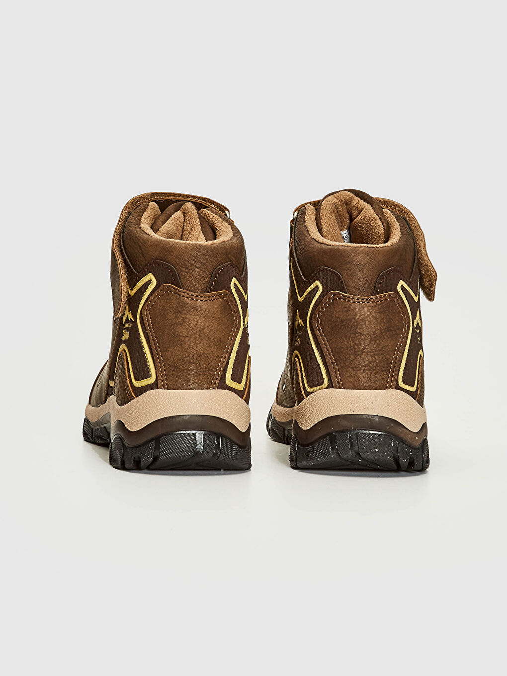 Kahverengi Erkek Çocuk Deri Görünümlü Trekking Bot-4
