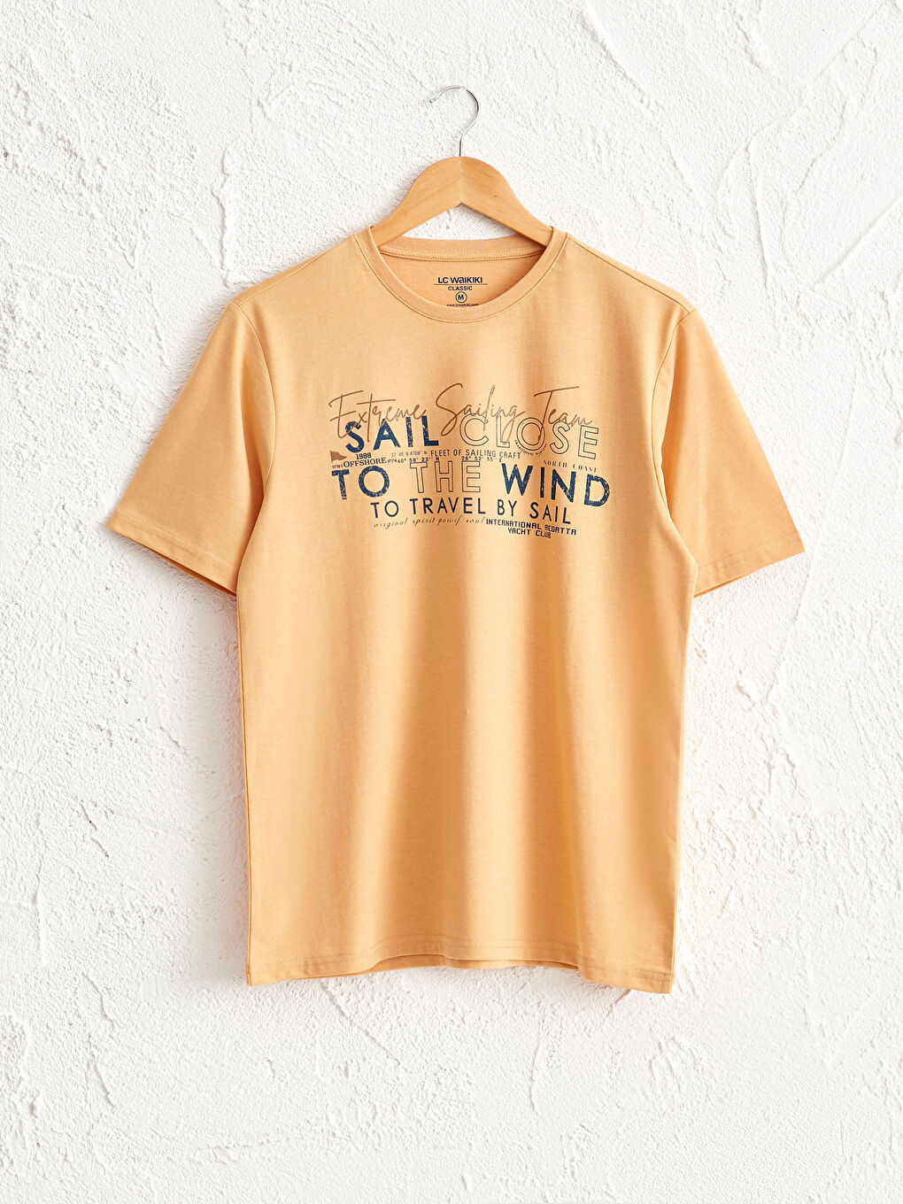 Crew Neck Printed Combed Cotton T-Shirt