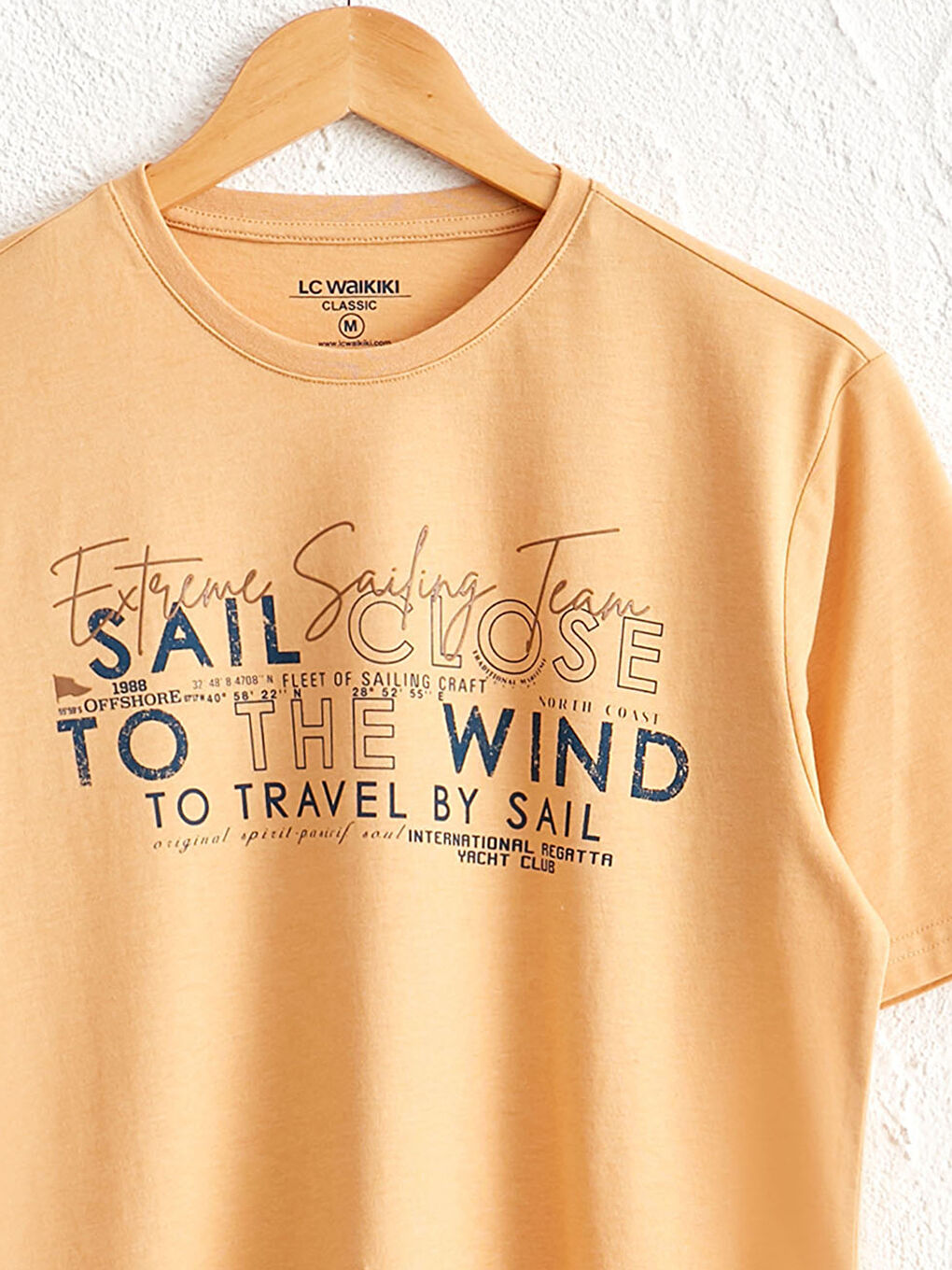 Crew Neck Printed Combed Cotton T-Shirt-2