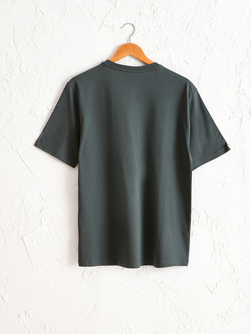 Crew Neck Printed Combed Cotton T-Shirt-3