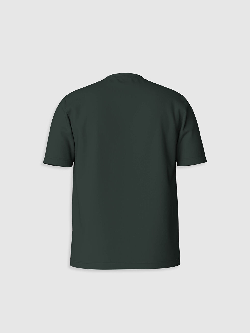 Crew Neck Printed Combed Cotton T-Shirt-2