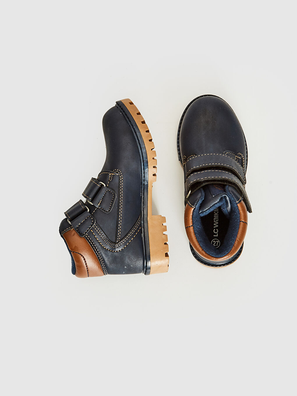 Lacivert Erkek Çocuk Cırt Cırtlı Bot-2