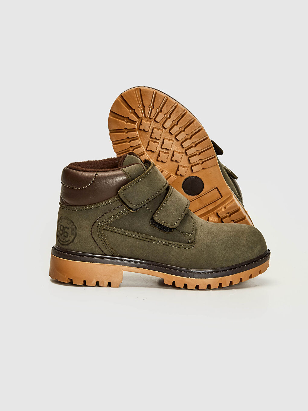 Haki Erkek Çocuk Cırt Cırtlı Bot-3