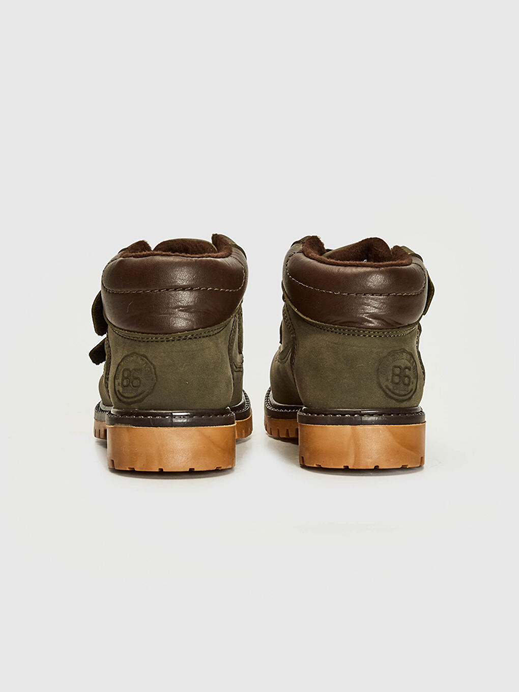 Haki Erkek Çocuk Cırt Cırtlı Bot-4