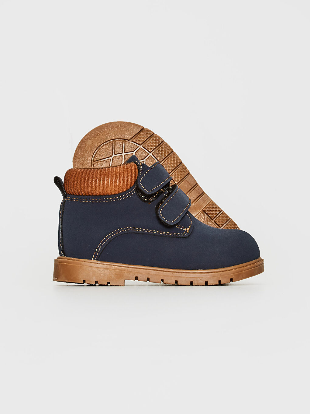 Lacivert Erkek Bebek Cırt Cırtlı Bot-2