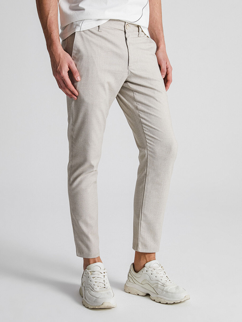 LCW Vision Slim Fit Polyviscose Men's Trousers -0W7398Z8-CR8