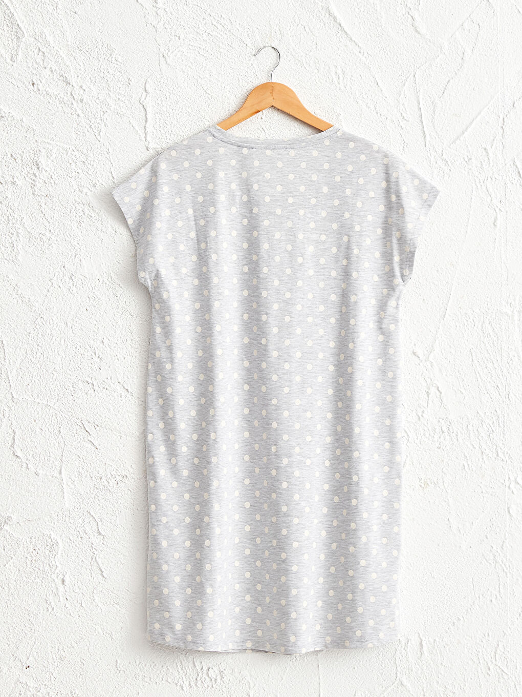 минни маус басылған полка нүктелі жүкті әйелдерге арналған түнгі көйлек-1