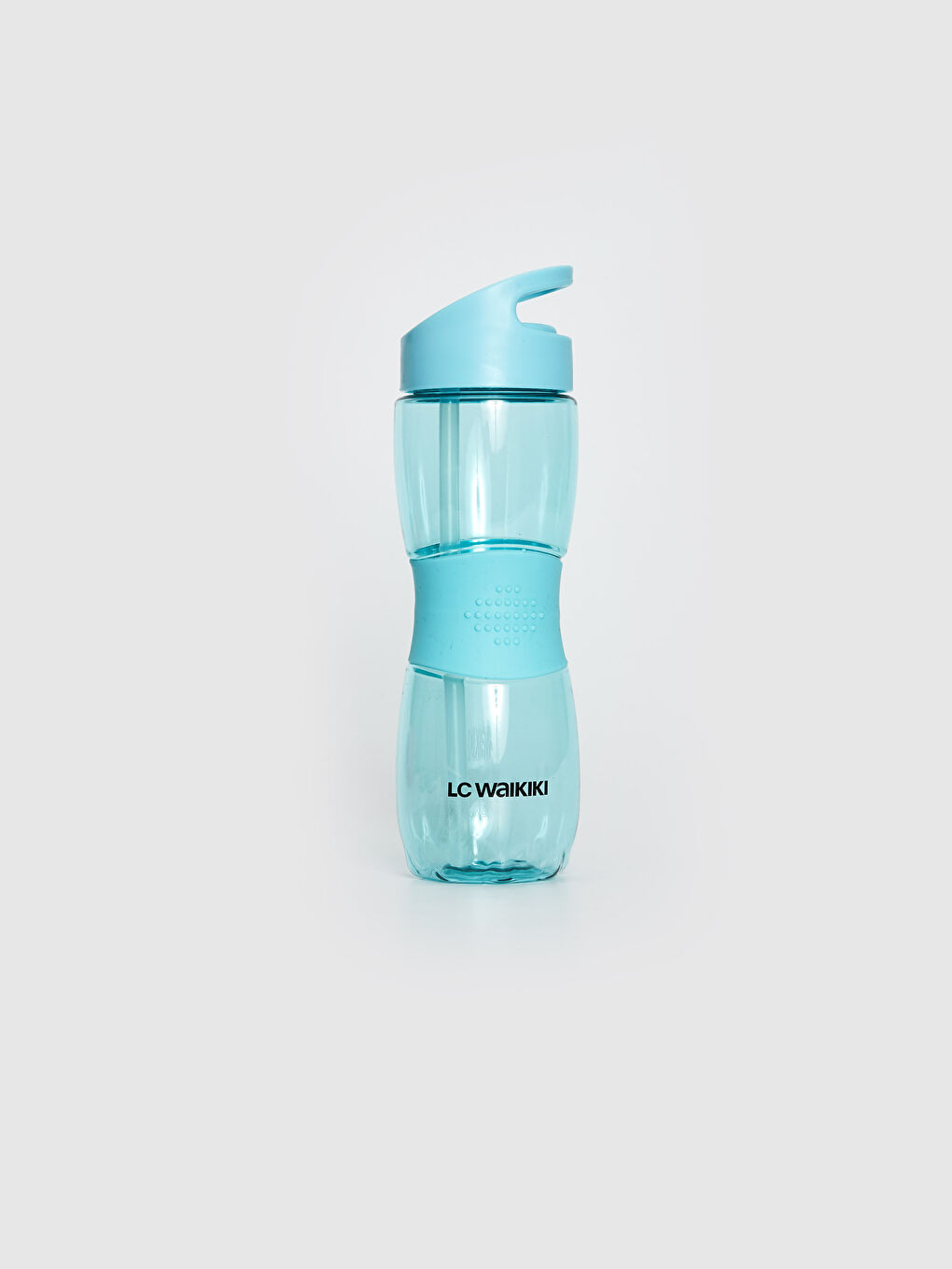 Transparent Water Bowl with Straw-1