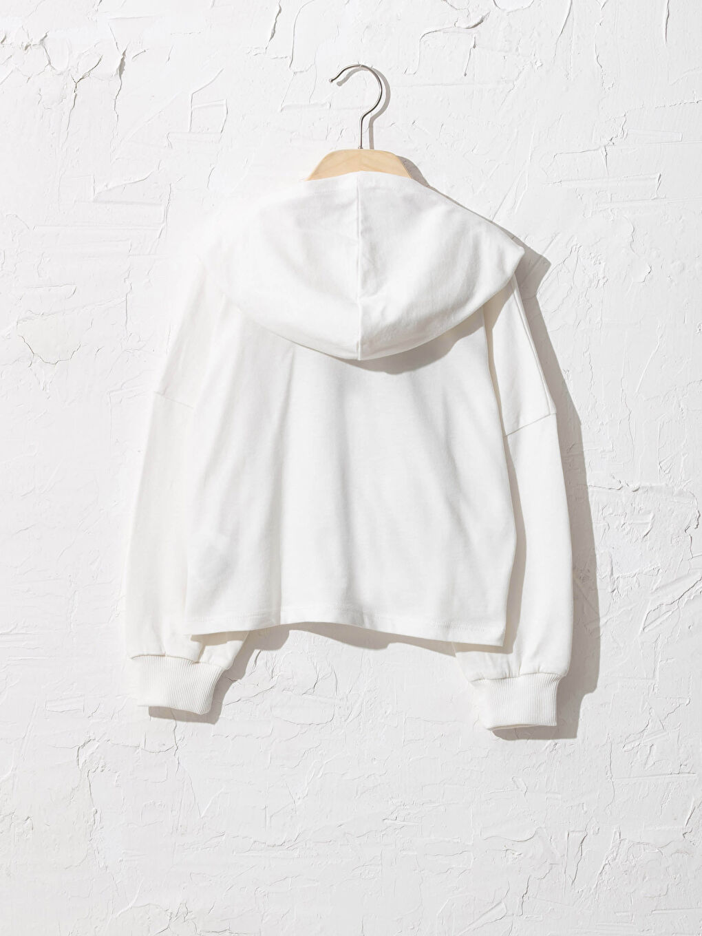 Футболка для девочек с принтом и капюшоном-2