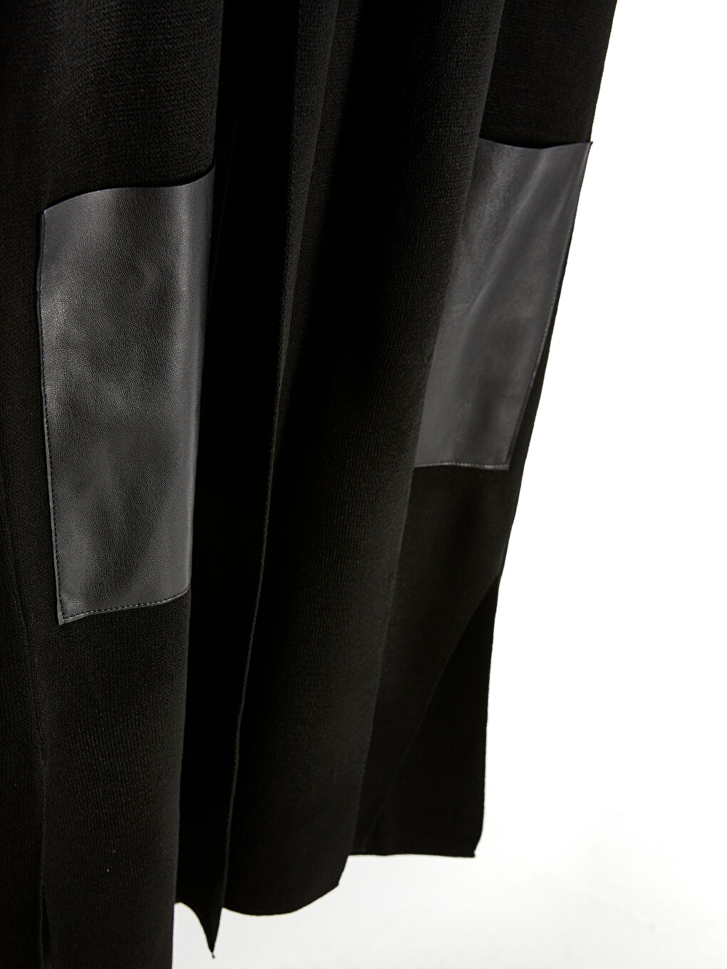 Siyah Cep Detaylı İnce Triko Yelek-3