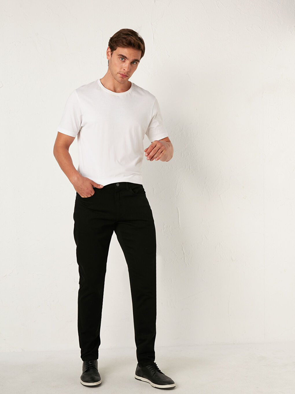 LCW Vision Slim Fit Gabardine Trousers -0W7536Z8-E0N