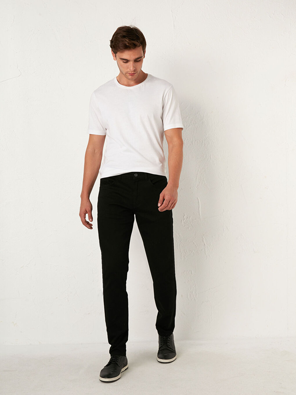 LCW Vision Slim Fit Gabardine Trousers -0W7536Z8-E0N