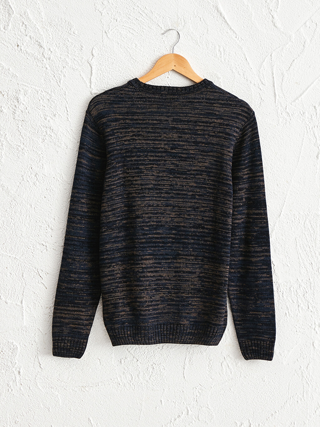 Crew Neck Acrylic Tricot Jumper-1