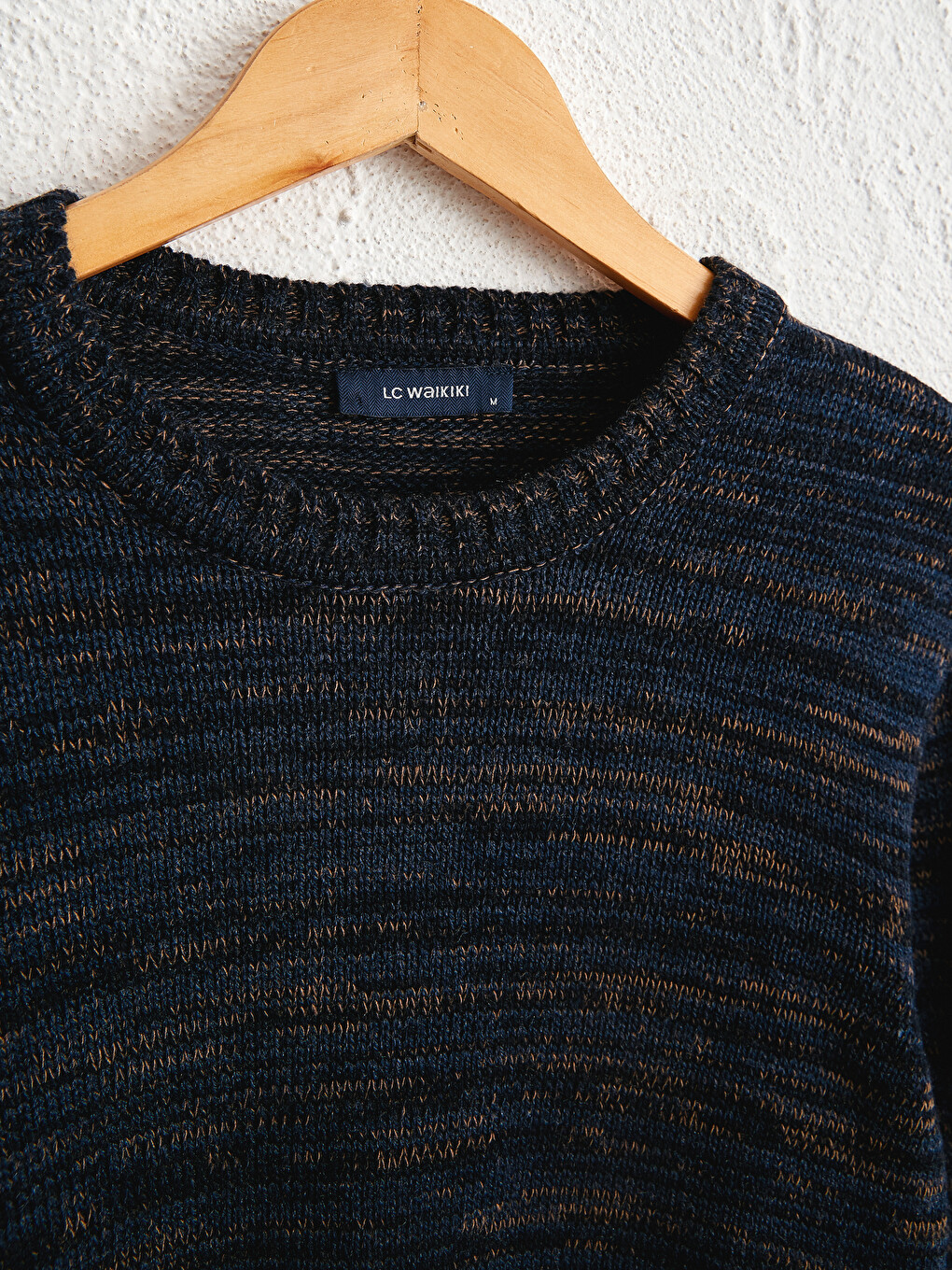 Crew Neck Acrylic Tricot Jumper-2