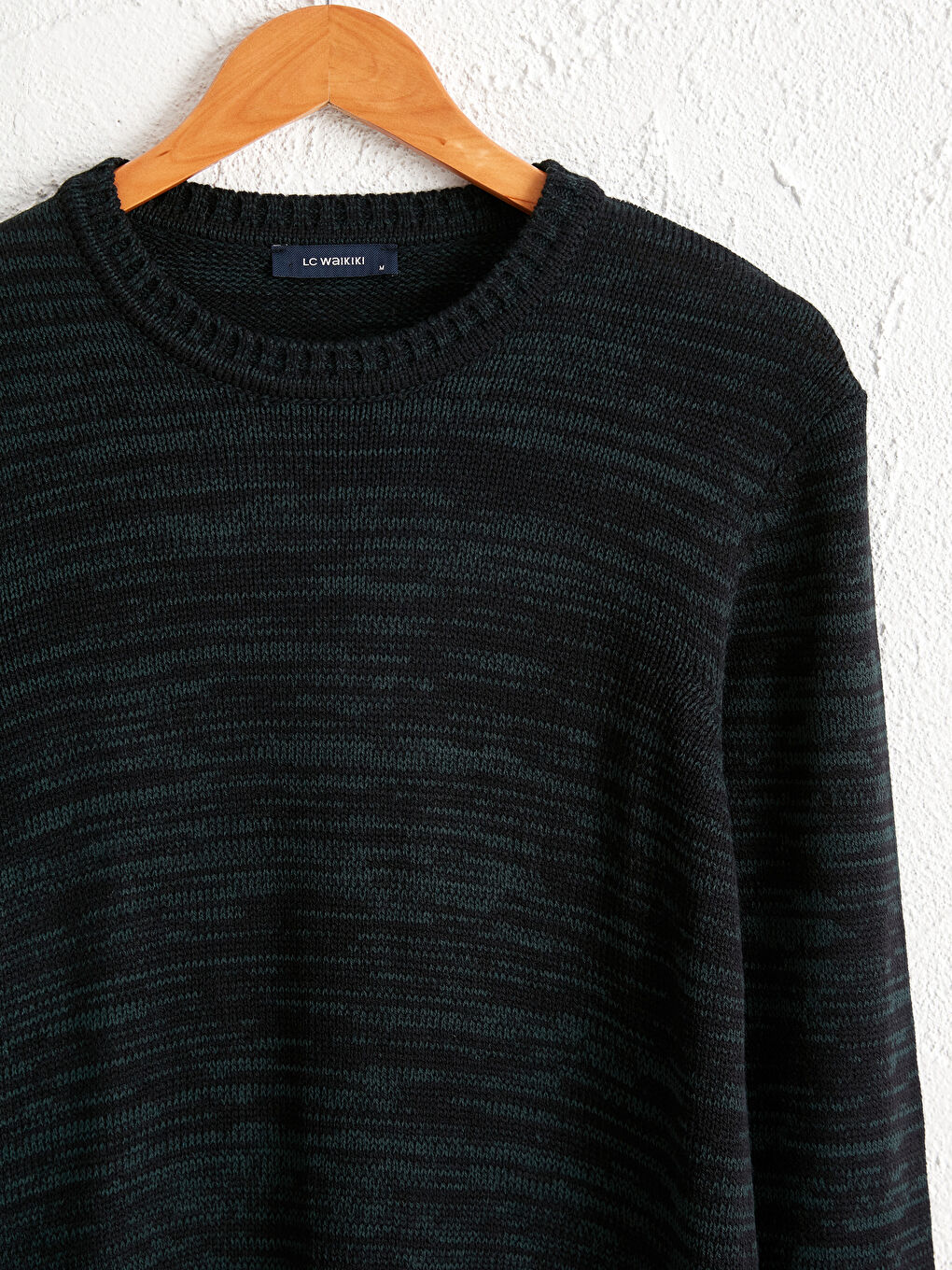 Crew Neck Acrylic Tricot Jumper-2
