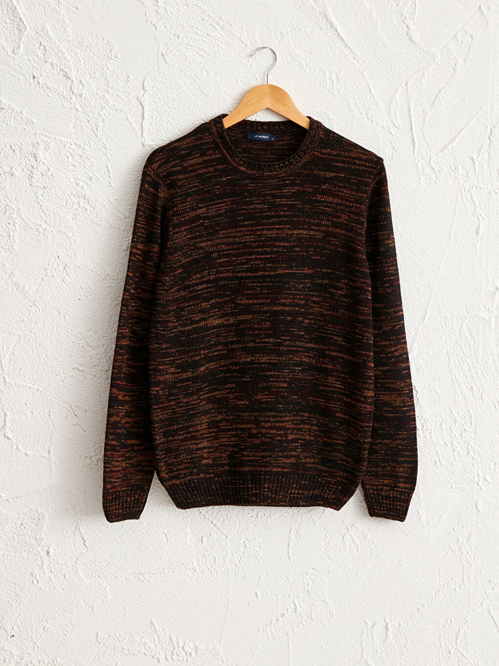 Crew Neck Acrylic Tricot Jumper