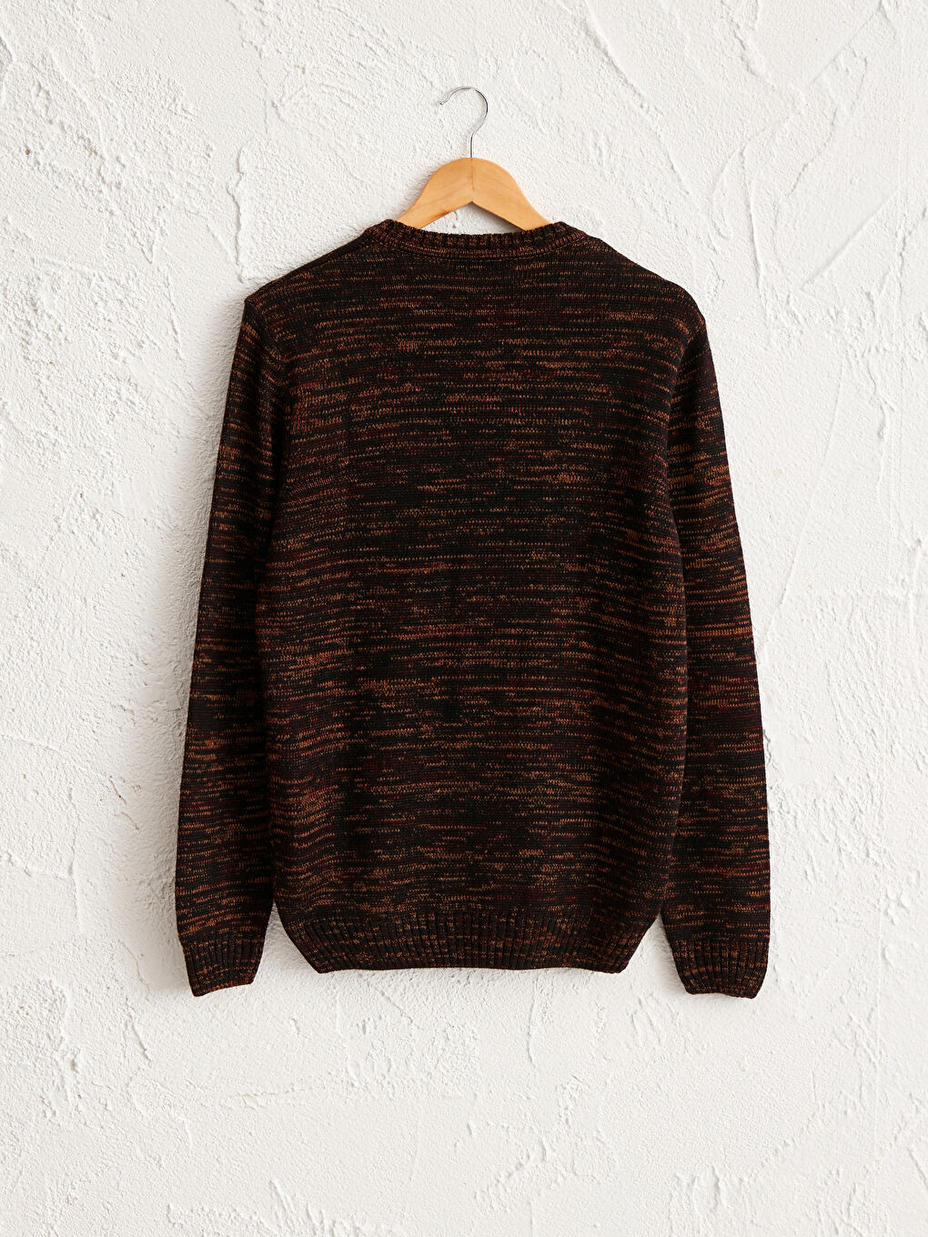 Crew Neck Acrylic Tricot Jumper-1